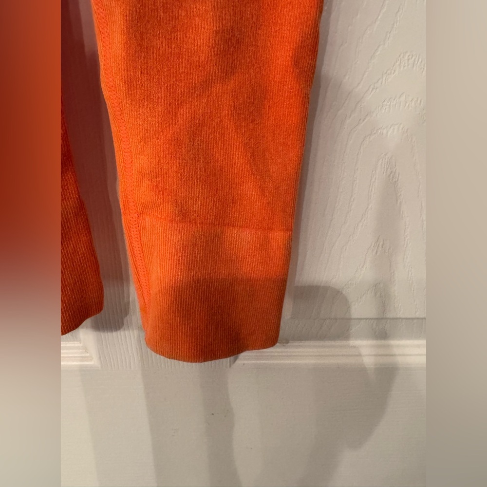 Free People Movement Mandarin Red Orange W/Drawstring Leggings Size Medium/Large - Picture 8 of 13